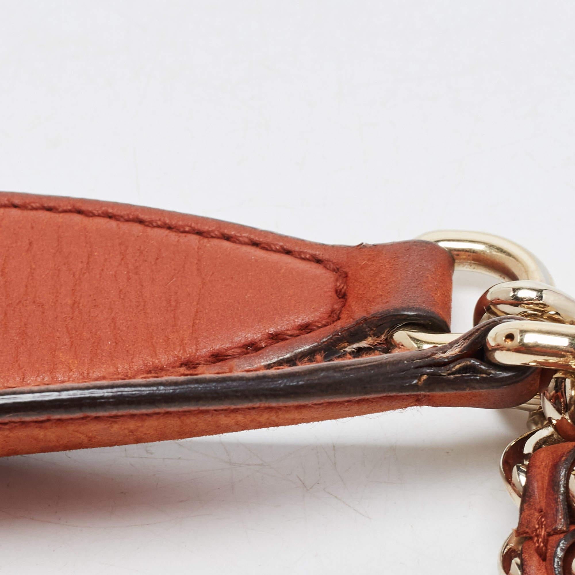 Gucci Rust Brown Nubuck Leather Medium Soho Chain Shoulder Bag 13