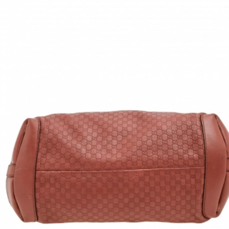 Women's Gucci Rust Microguccissima Leather Bree Tote