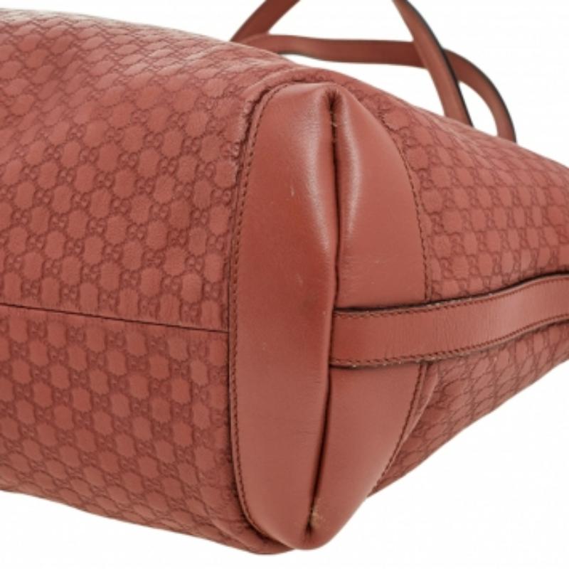 Gucci Rust Microguccissima Leather Bree Tote 1