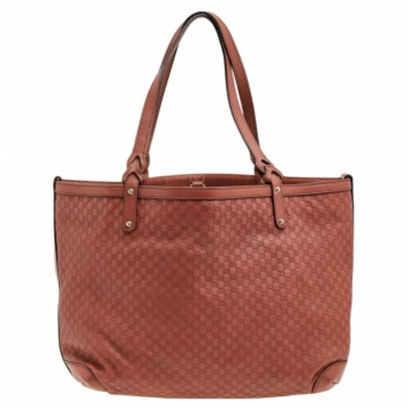 Gucci Rust Microguccissima Leather Bree Tote 2