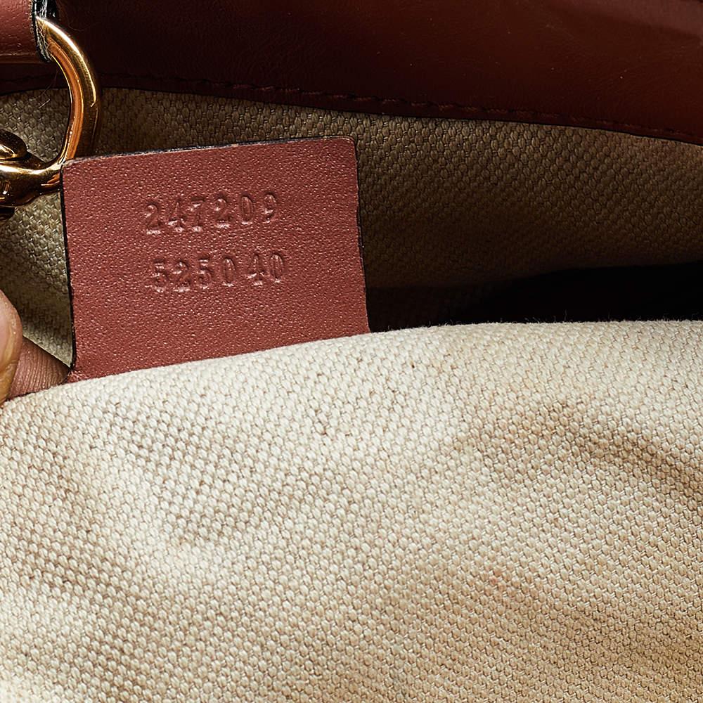 Gucci Rust Microguccissima Leather Bree Tote For Sale 3