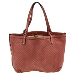 Rost Microguccissima Bree Tote aus Leder von Gucci