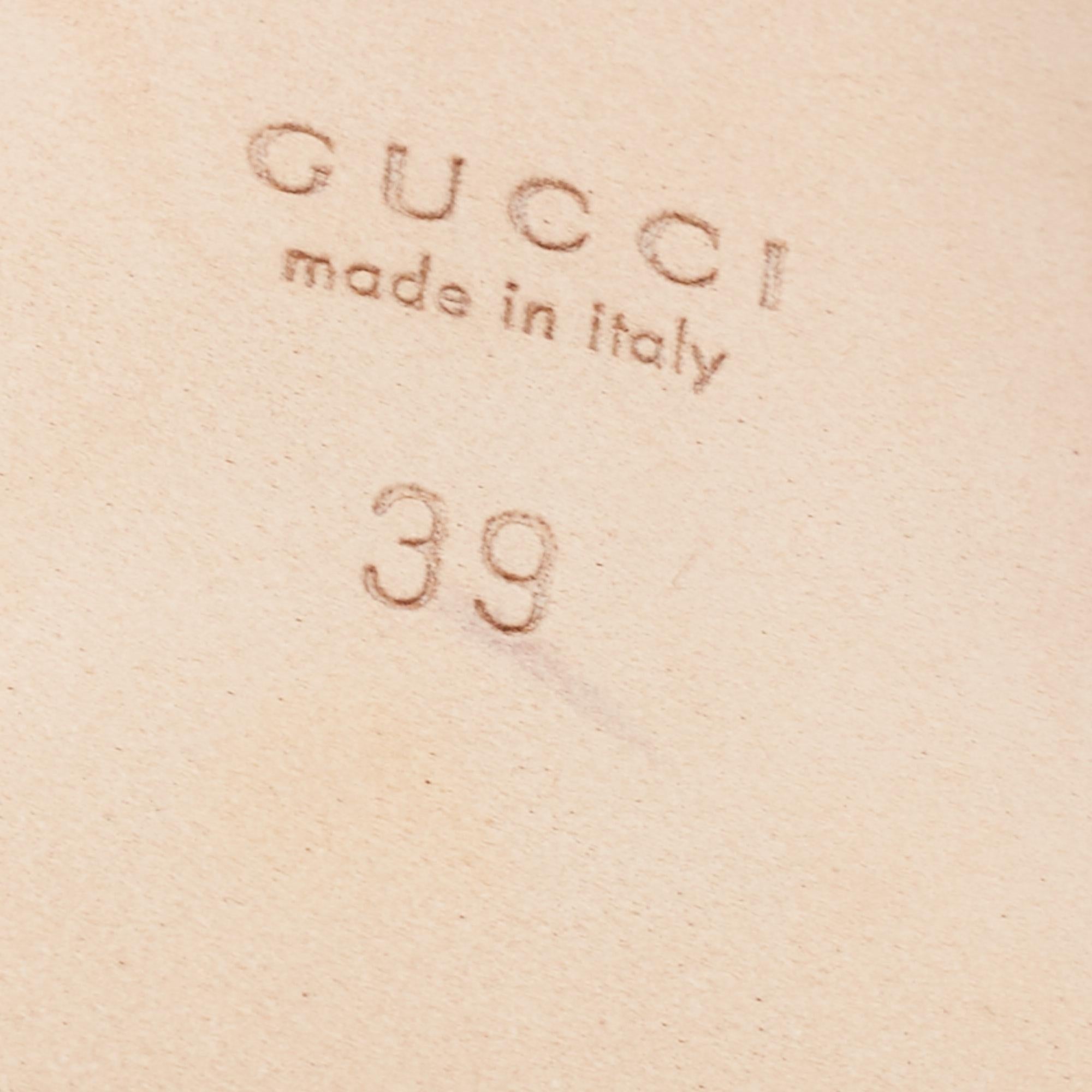Women's Gucci Rust Red Leather Horsebit Square Toe Block Heel Pumps Size 39