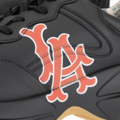 Gucci Rython Sneakers Black LA Angels Logo 7 US