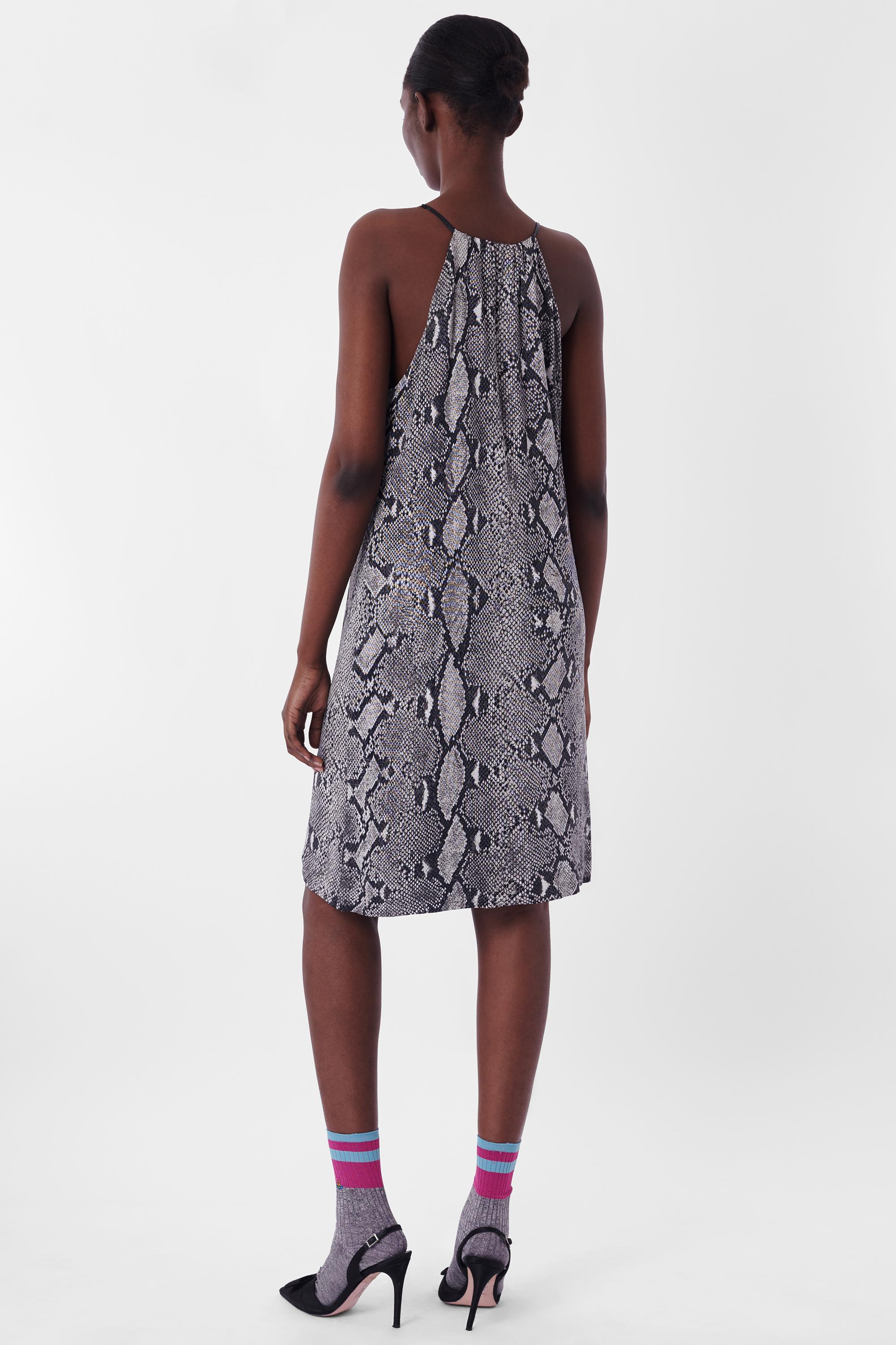 Gray Gucci S/S 2000 Python Print Mini Dress For Sale
