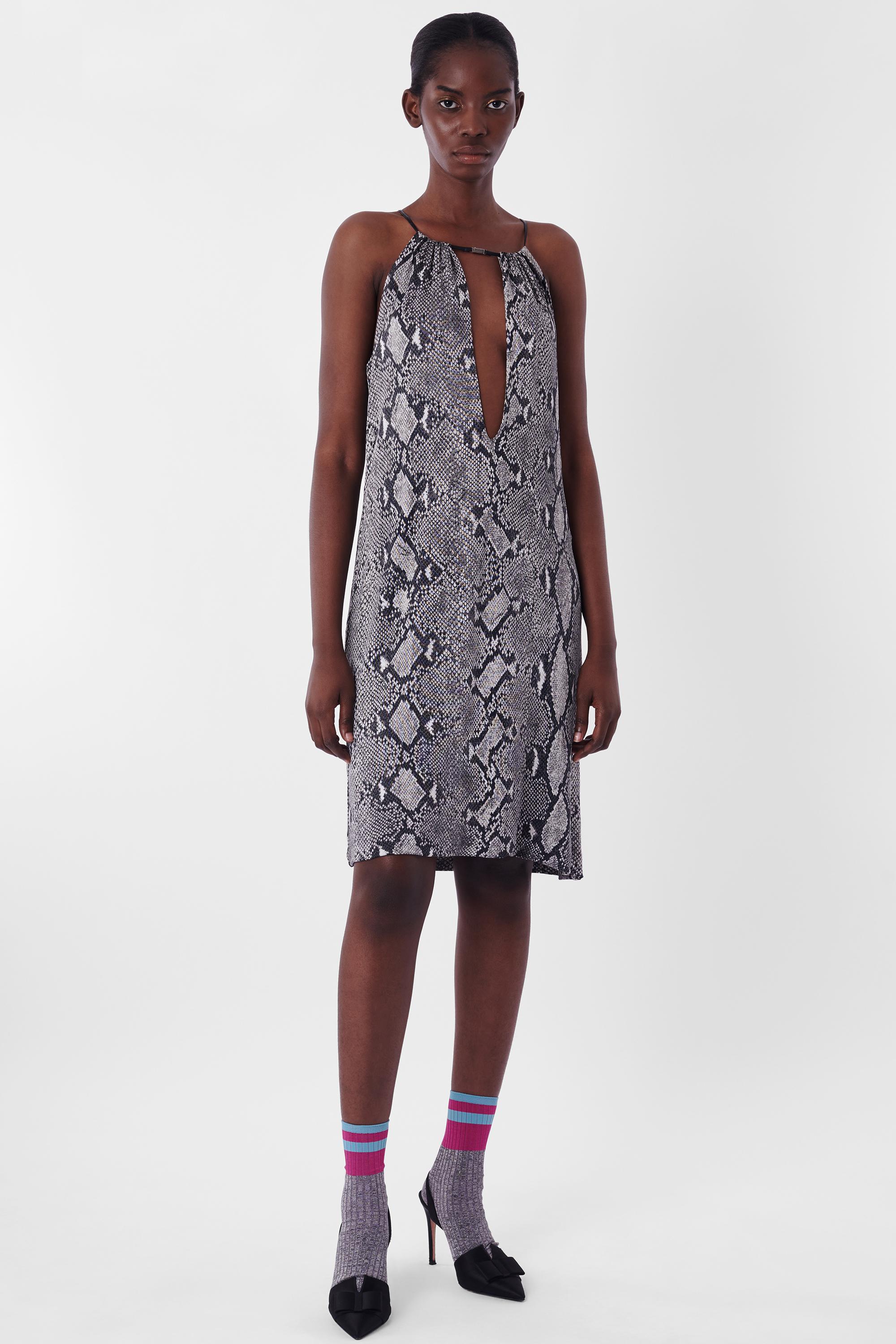 Gucci S/S 2000 - Mini robe imprimée en python Bon état - En vente à London, GB