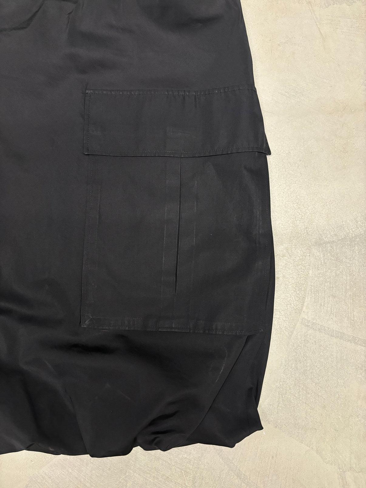 Gucci S/S 2001 black cargo balloon skirt In Excellent Condition For Sale In Rome, IT