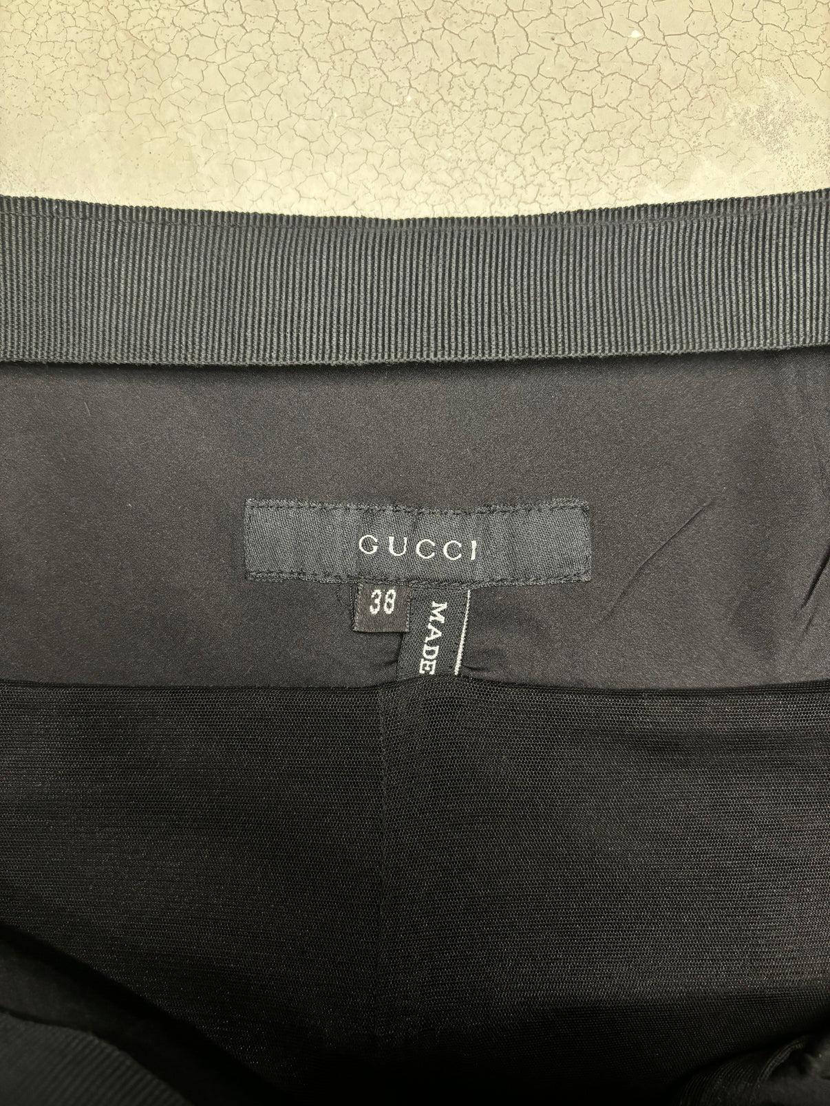 Women's Gucci S/S 2001 black cargo balloon skirt For Sale