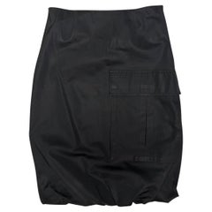 Gucci S/S 2001 black cargo balloon skirt