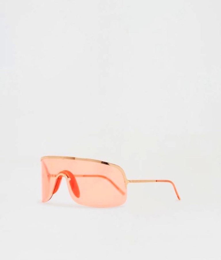 Gucci S/S 2001 pink shield sunglasses