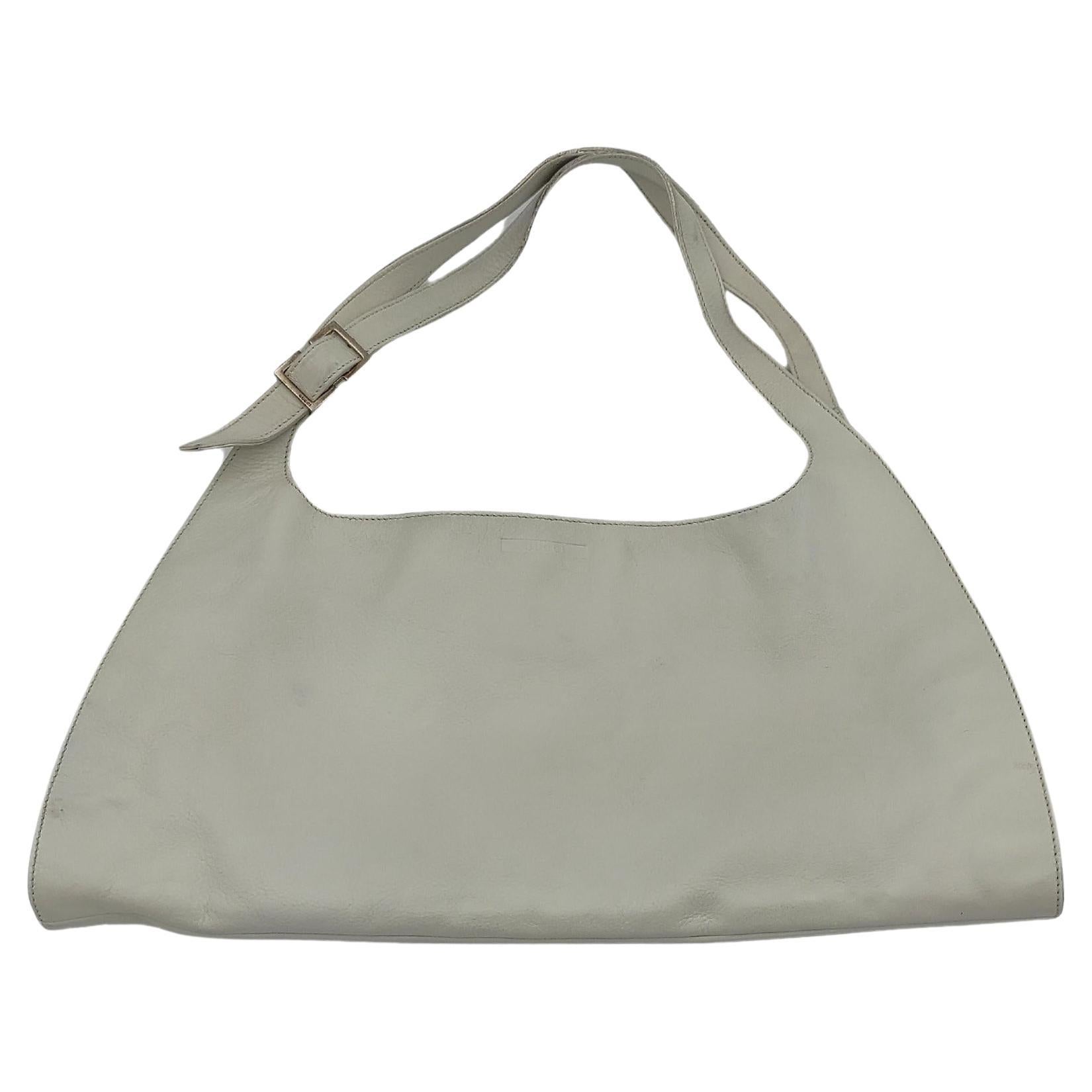 Gucci S/S 2001 white shoulder bag For Sale