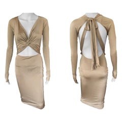 Gucci S/S 2005 Tom Ford Plunging Cutout Backless Bodycon Dress