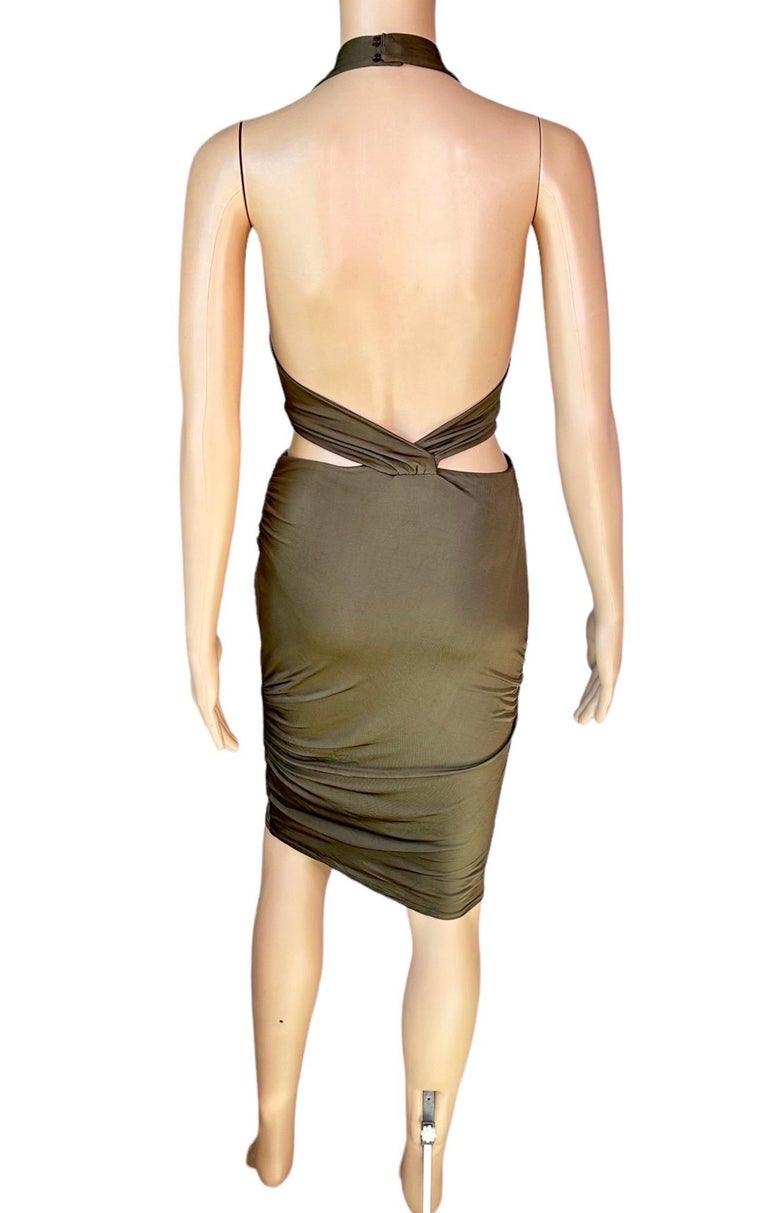 Gucci S/S 2005 Plunging Cutout Backless Bodycon Mini Dress For Sale at  1stDibs