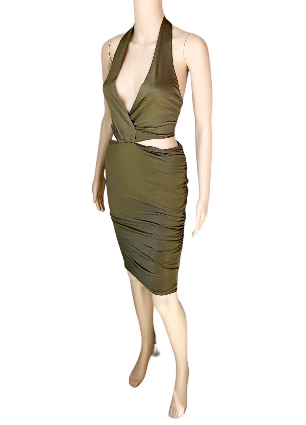 Gucci S/S 2005 - Mini robe bodycon dos nu avec découpe plongeante en vente 3