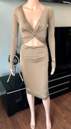 Gucci S/S 2005 Tom Ford Plunging Cutout Backless Bodycon Dress