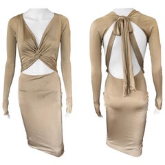 Gucci S/S 2005 Tom Ford Plunging Cutout Backless Bodycon Dress