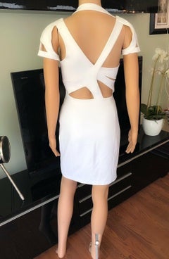 Gucci S/S 2010 Runway Cutout White Mini Dress
