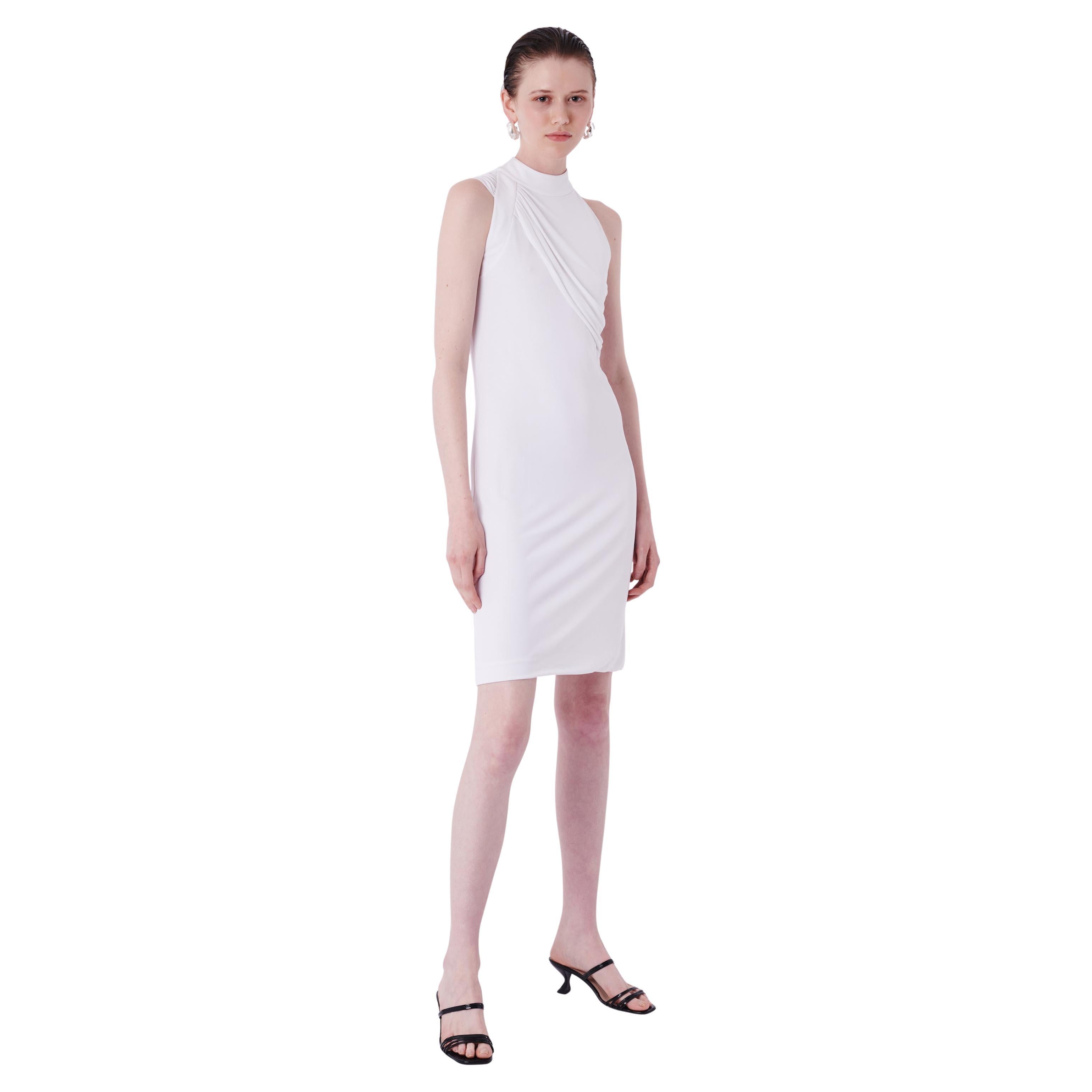 Gucci S/S 2012 White Silk Draped Dress For Sale