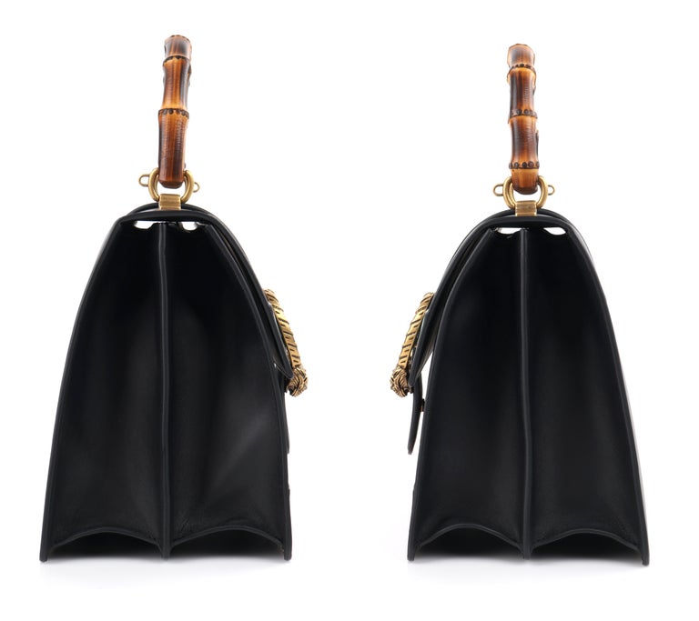 Black Gucci Medium Dionysus Bamboo Top Handle Bag – Designer Revival