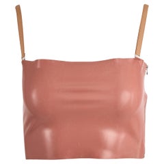 Gucci S/S 2022 Rosa Nackt Latex Bralette