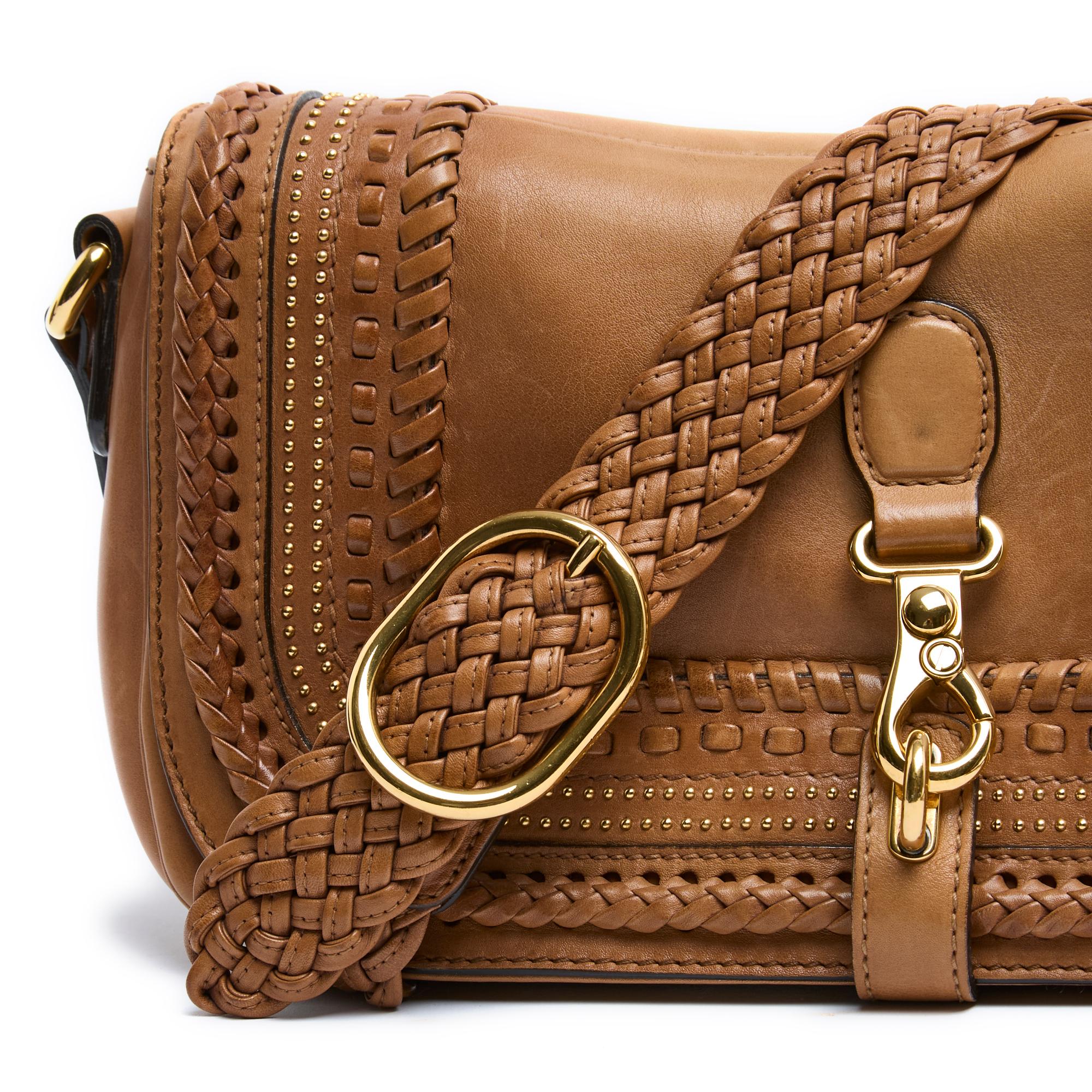 Sac modèle Gucci Marrakech - Edition Limitée en cuir couleur camel ou 