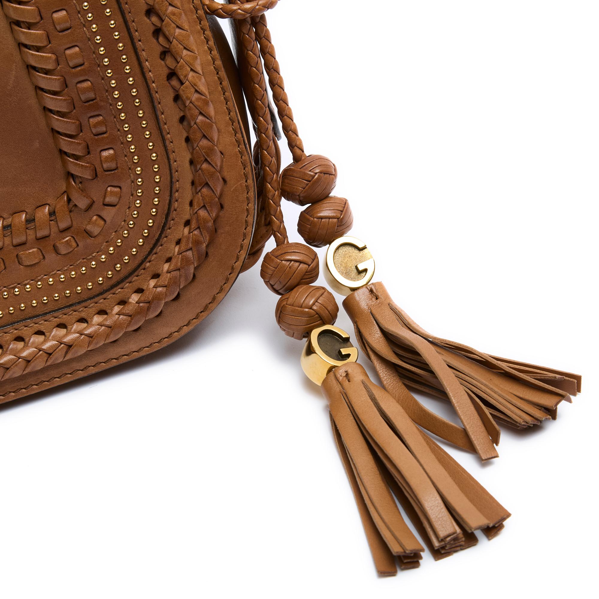 Marron Sac Gucci Intrecciato en cuir naturel Marrakech, édition limitée