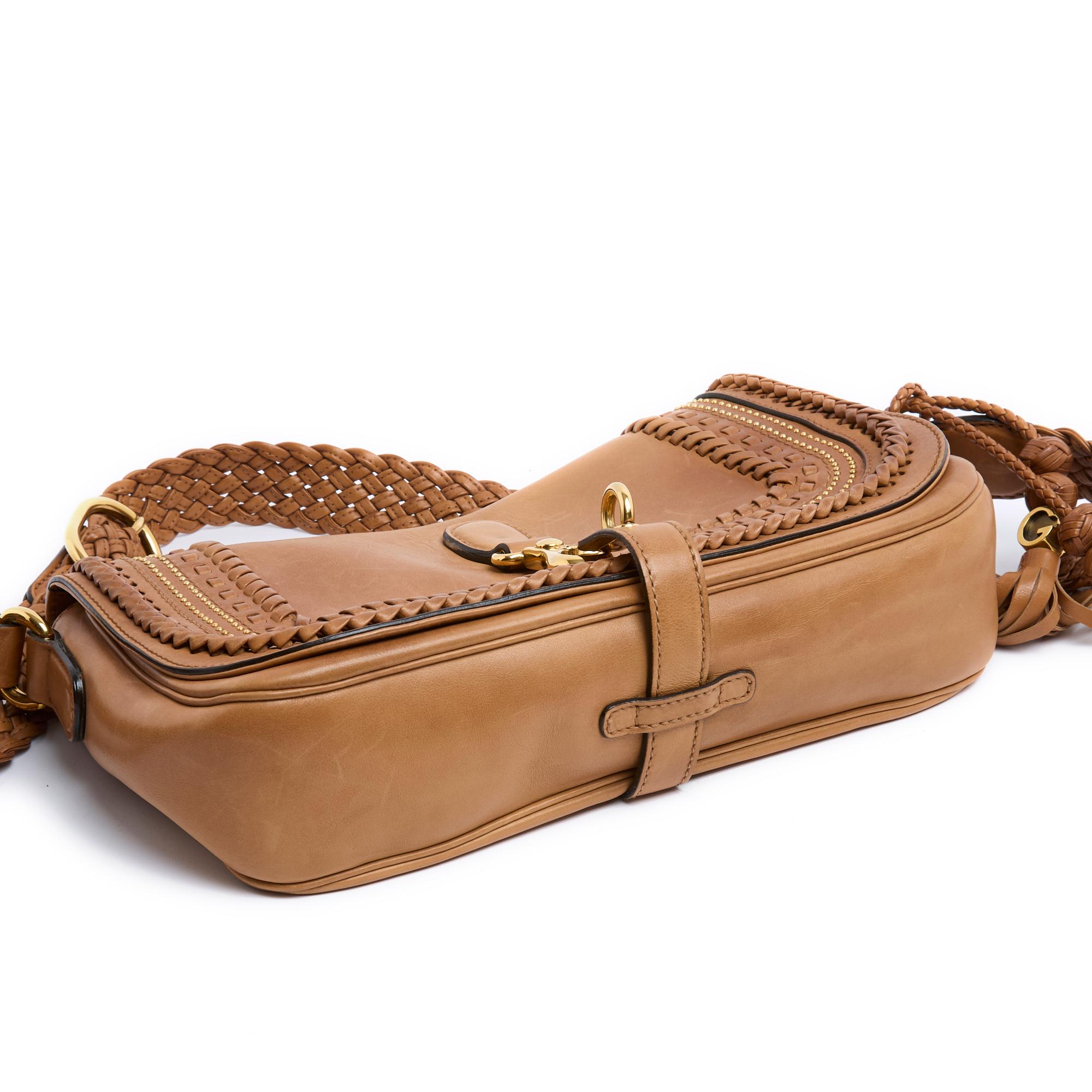 Gucci sac Marrakech Natural Leather Intrecciato Bag Limited Edition 3