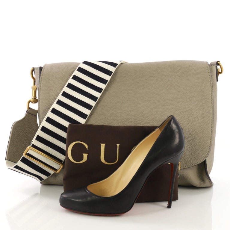 Gucci Saddle Soft Messenger Bag Leather at 1stDibs gucci saddle bag