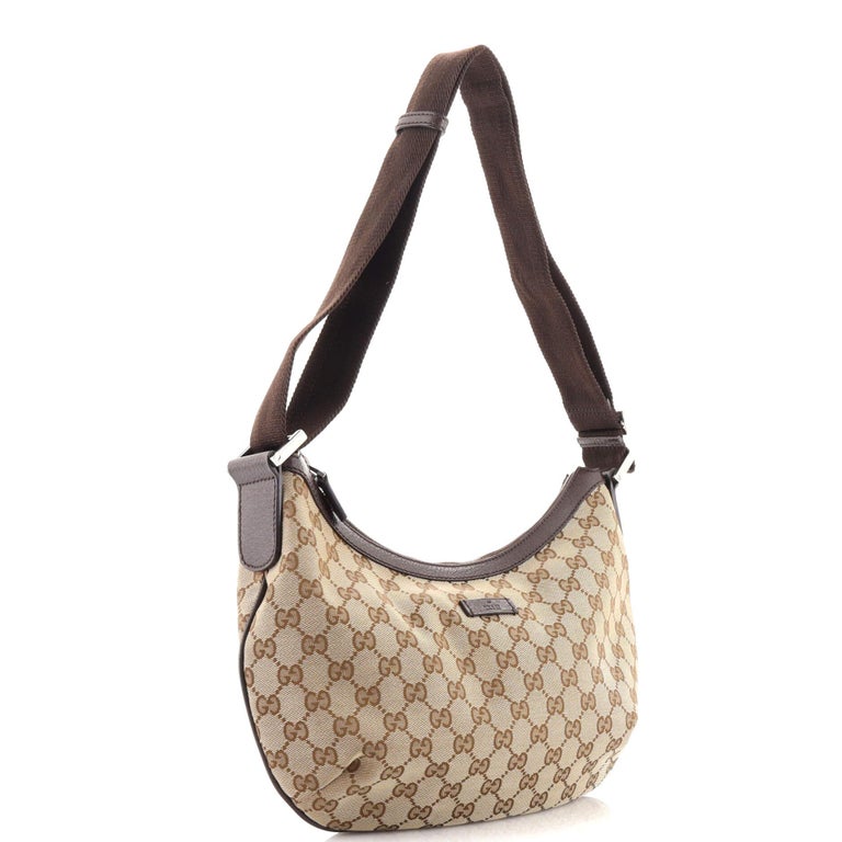 Gucci Saddle Zip Messenger Bag GG Canvas Medium at 1stDibs