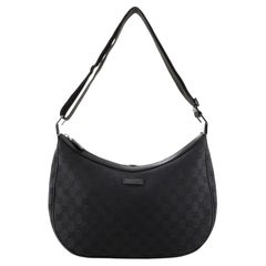 Gucci Saddle Zip Messenger Bag GG Canvas Medium