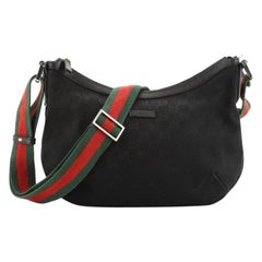 Gucci Saddle Zip Messenger Bag GG Canvas Medium
