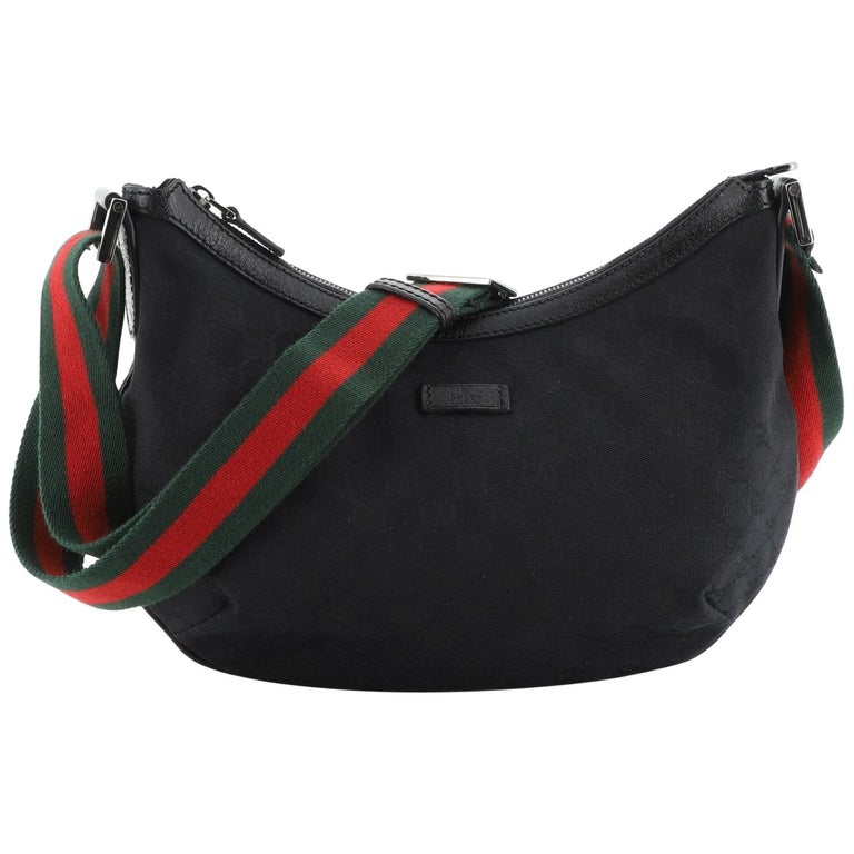 Gucci Saddle Zip Messenger Bag GG Canvas Medium at 1stDibs