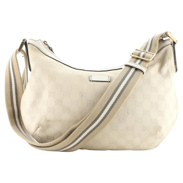 Gucci Saddle Zip Messenger Bag GG Canvas Medium at 1stDibs