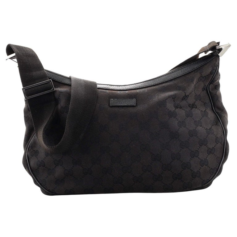 Gucci Saddle Zip Messenger Bag GG Canvas Medium at 1stDibs