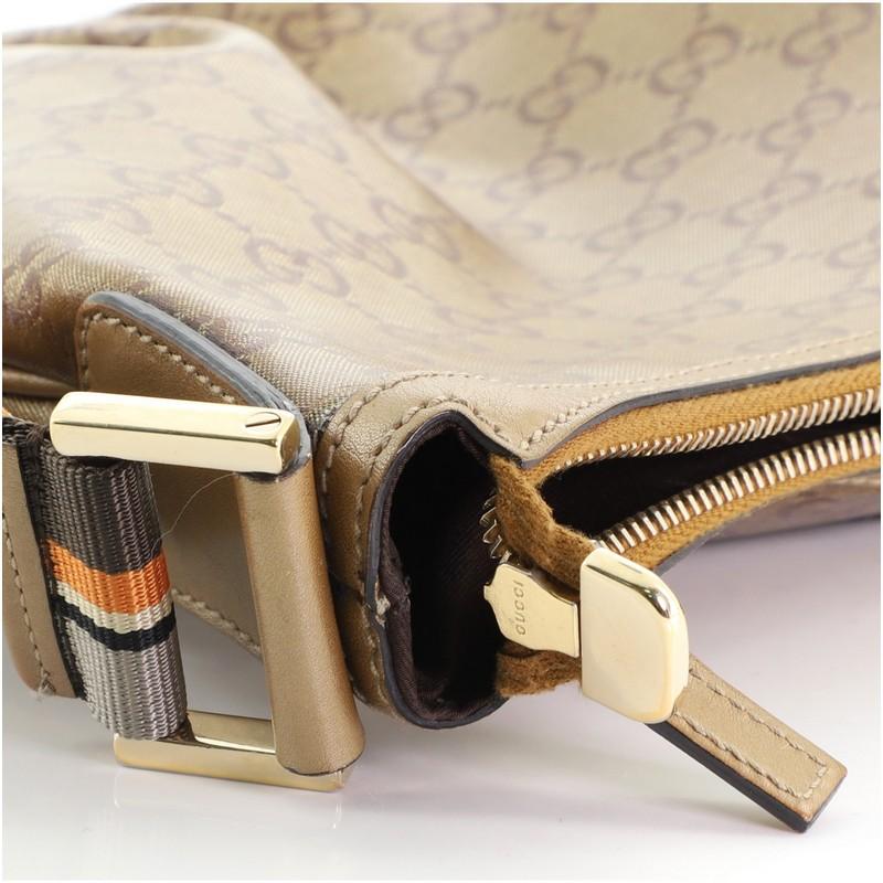 Gucci Saddle Zip Messenger Bag GG Imprime Medium 1