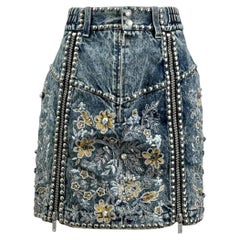 Gucci Salon Alessandro Michele Resort 2023 Look 45 Denim embroidered embellished