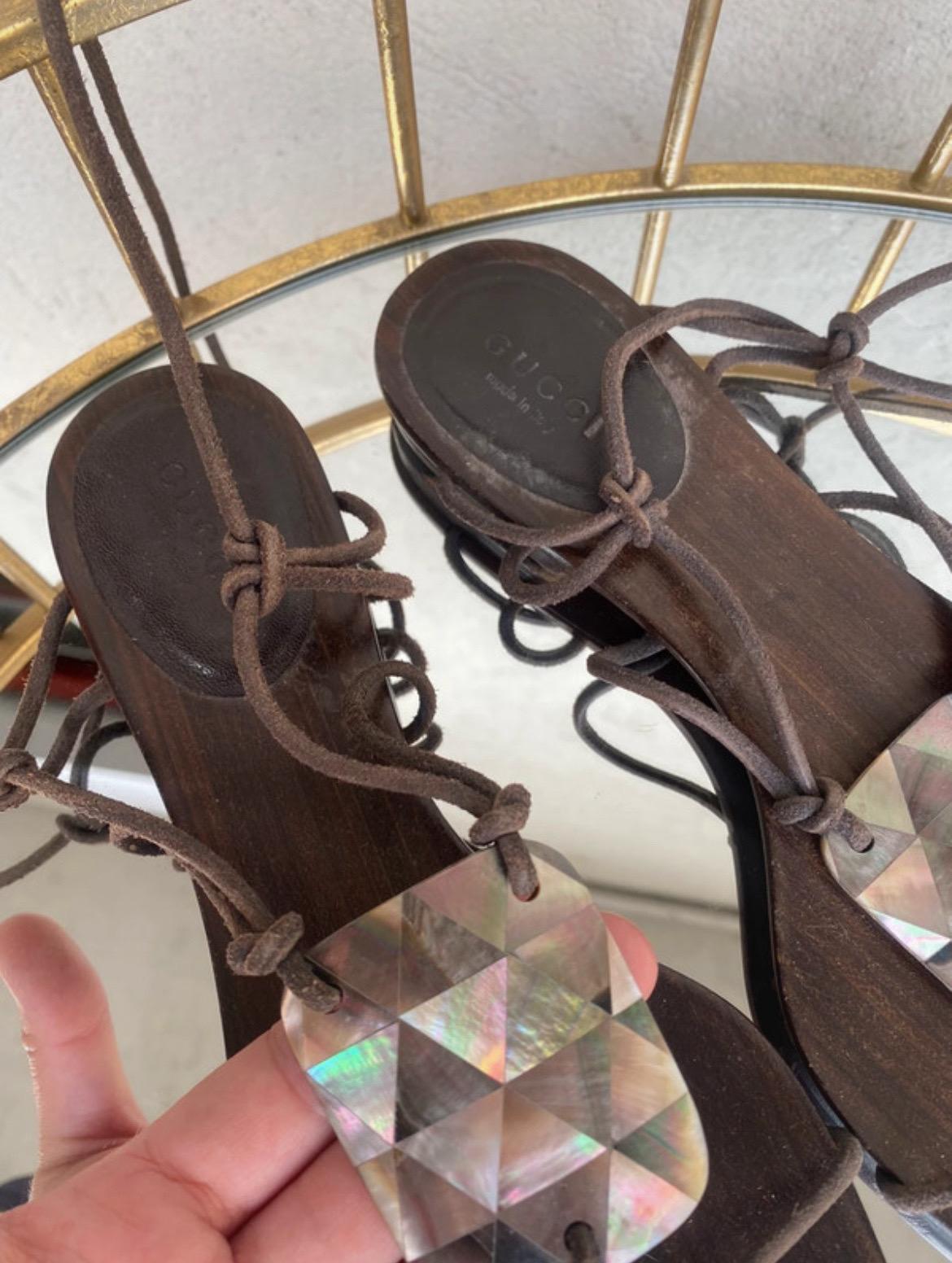 Sandali Gucci collezione 2002 di Tom Ford In condizioni ottime in vendita a Carnate, IT