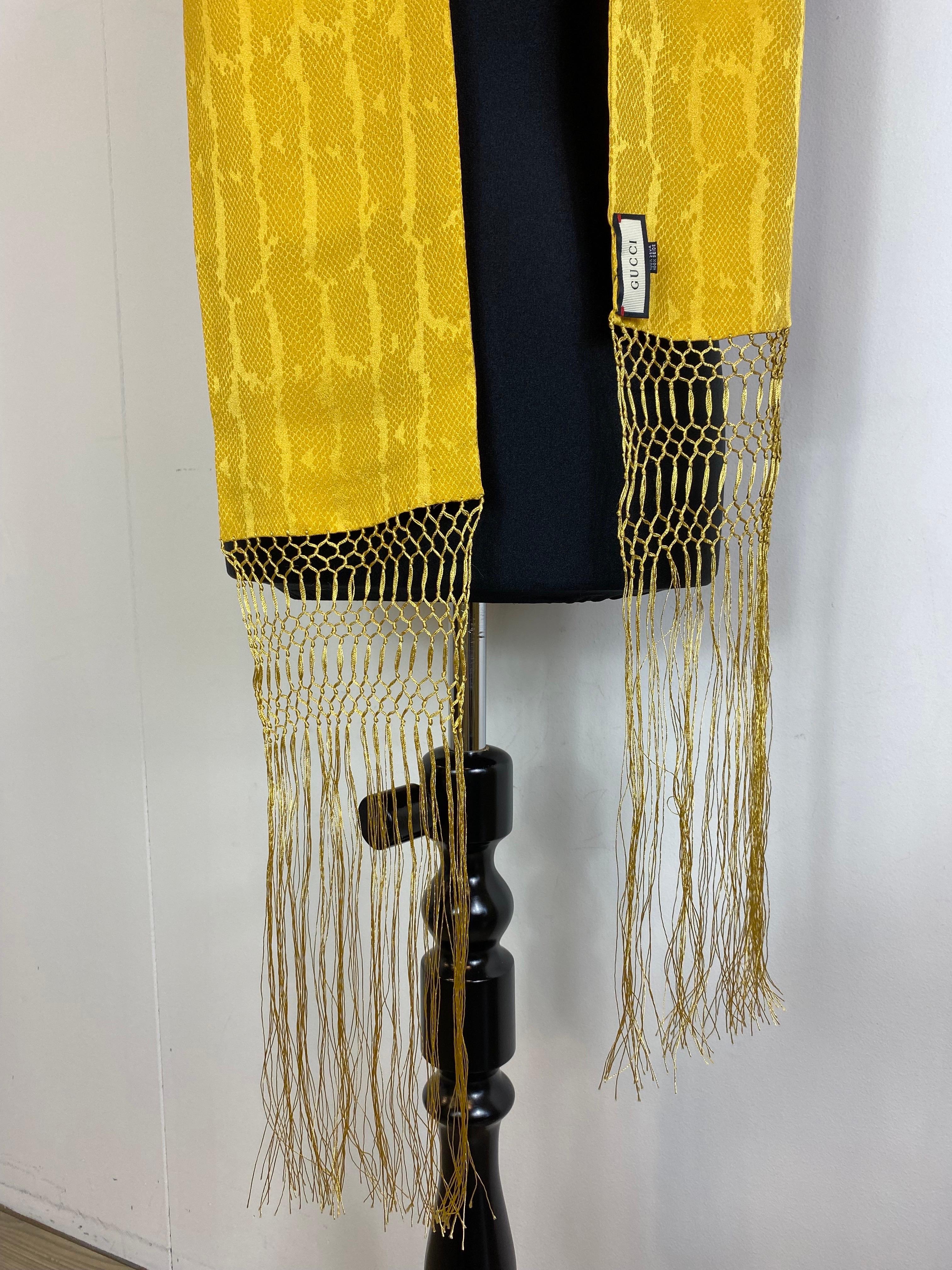 Orange Gucci scarf