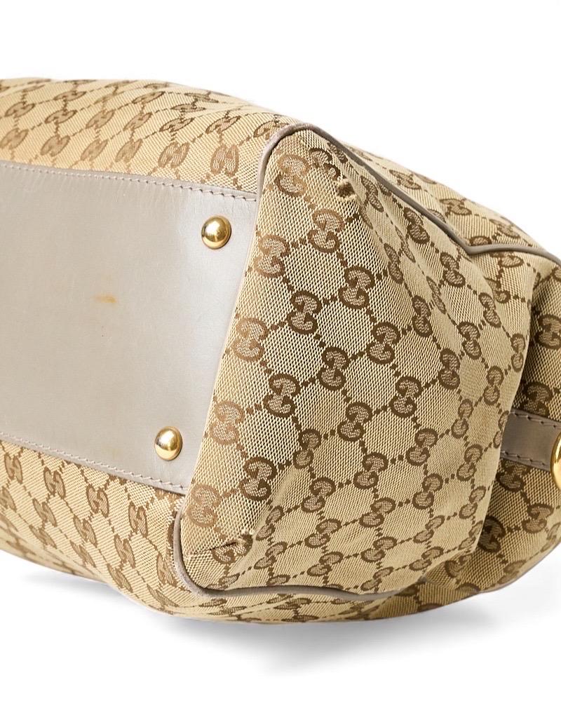 Gucci Scarlett Shopper Medium GG Supreme Fango en vente 5