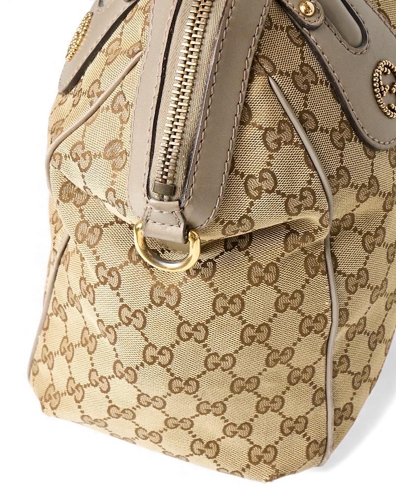 Gucci Scarlett Shopper Medium GG Supreme Fango en vente 13