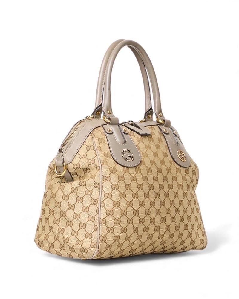 Gucci Scarlett Shopper Medium GG Supreme Fango Bon état - En vente à Torre Del Greco, IT