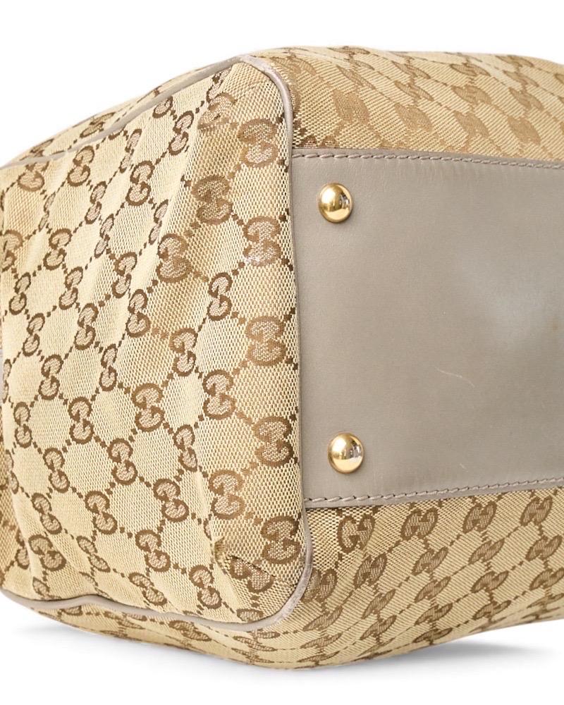 Gucci Scarlett Shopper Medium GG Supreme Fango en vente 4