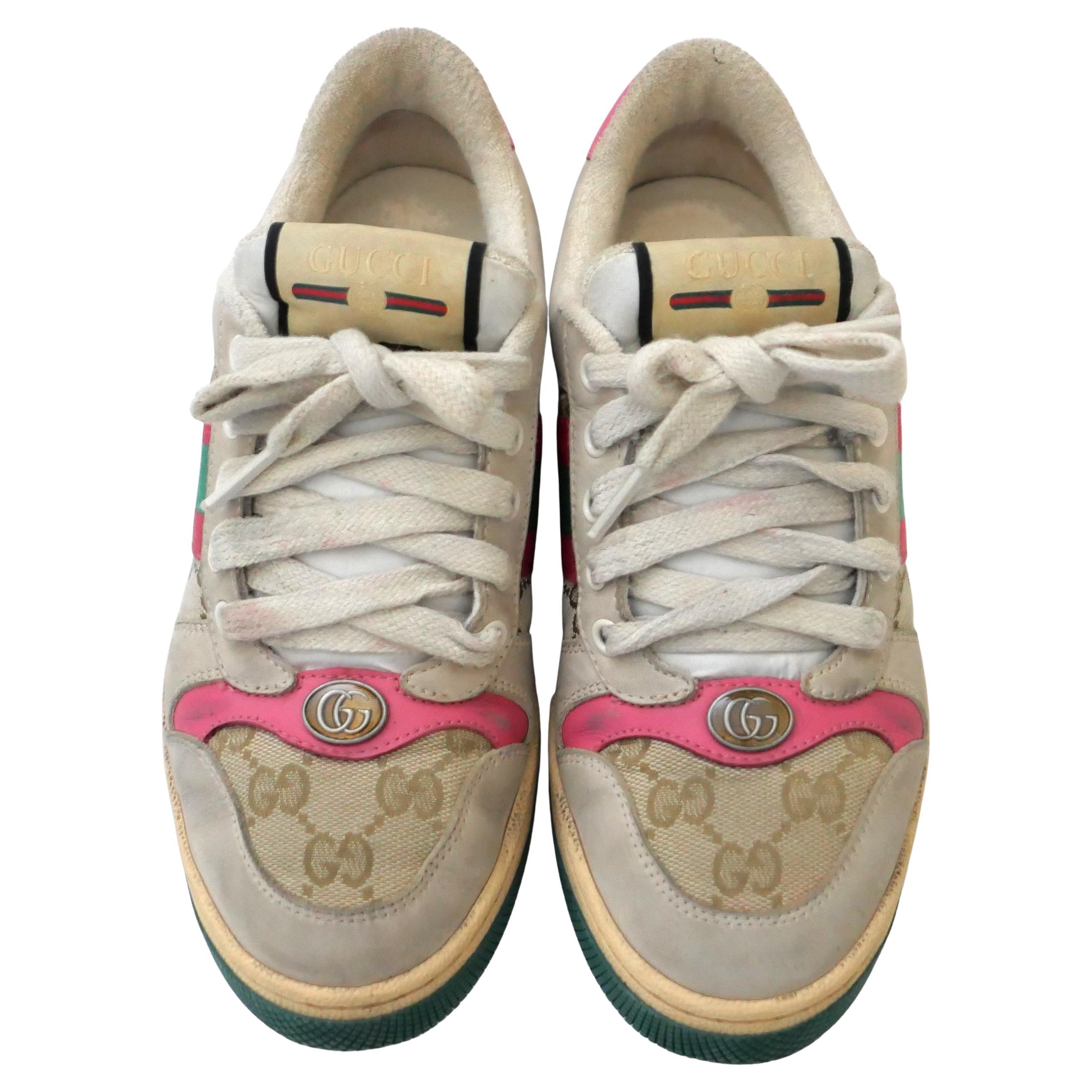 Gucci Screener - Scarpe da ginnastica dal look vintage in vendita
