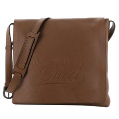 Gucci Script Flap Messenger Leather Medium