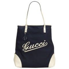 Gucci Script Logo Nylon Tote