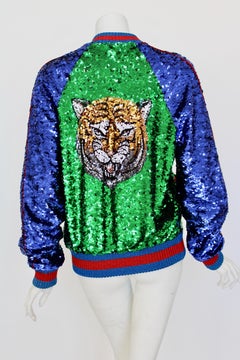 Gucci sequin embellished bomber jacket