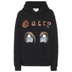 Gucci Sequin Embellished Cotton-Jersey Hoodie