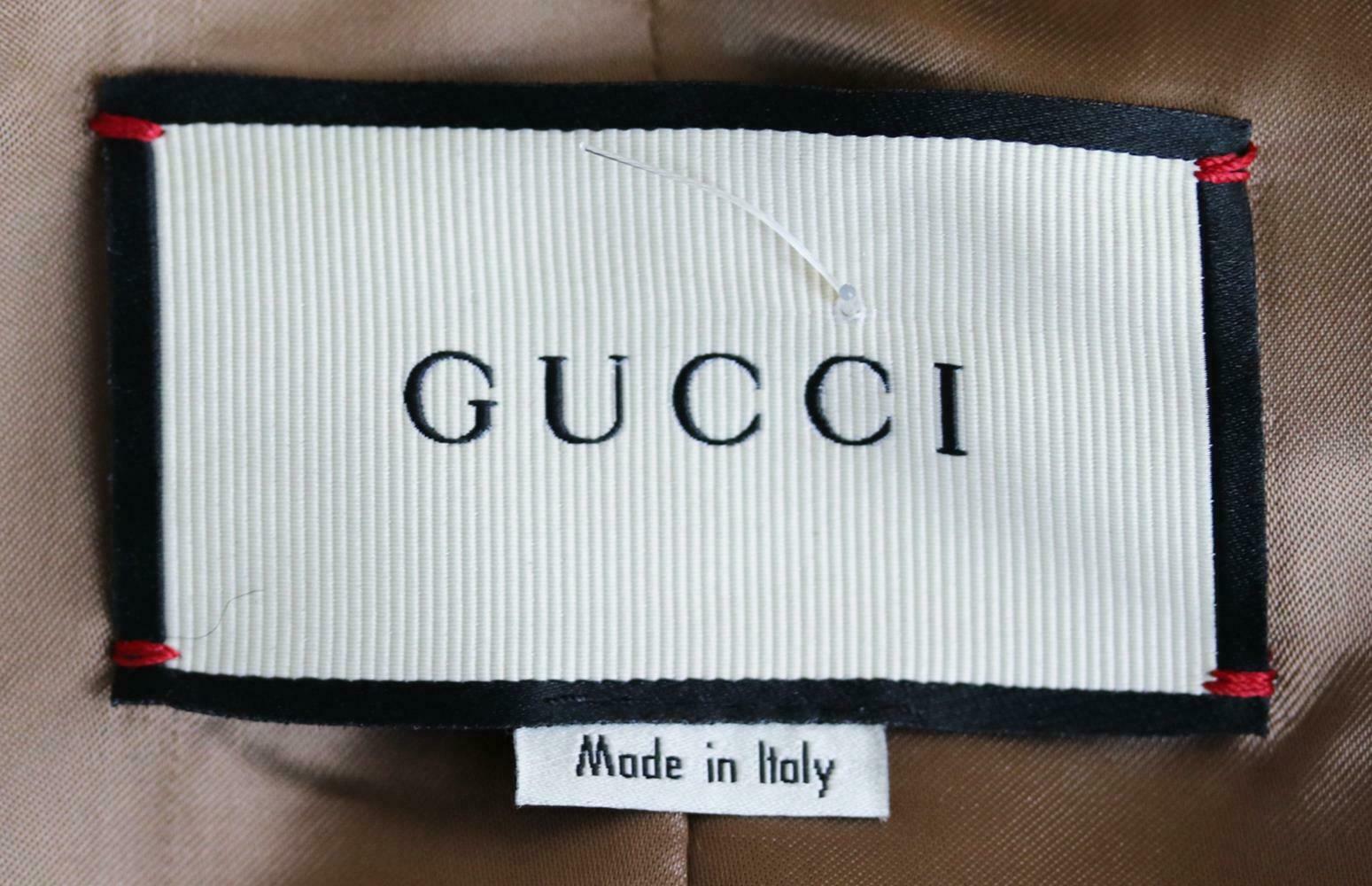 Gucci Zweireihiger Wollmantel mit Paillettenverzierung Damen
