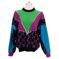 Gucci Pullover aus Wolle mit Paillettenverzierung