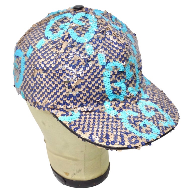 Gucci - Chapeau de baseball GG à paillettes En vente sur 1stDibs